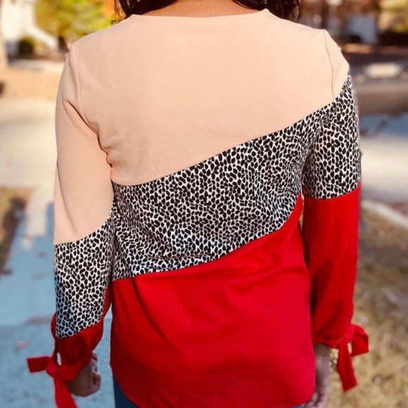 NWT Gorgeous Alfani Pink and Red Top/Blouse - Picture 3 of 5